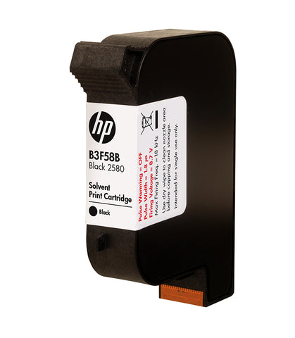 HP 2580 Black Solvent Ink Cartridge